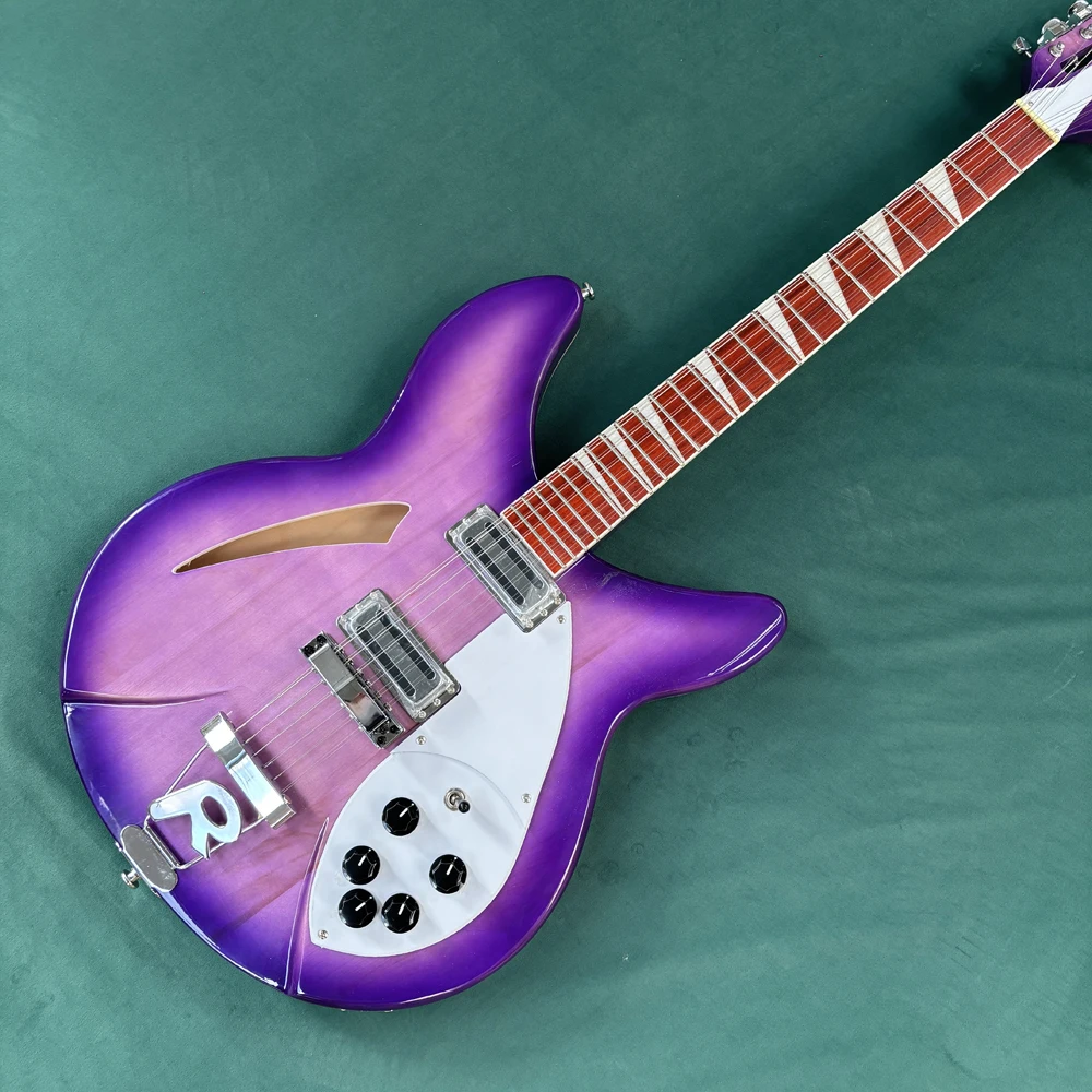 

12-string electric guitar, rosewood fingerboard guitars, 24-fret moon-shaped inlays thin neck electric guitarra