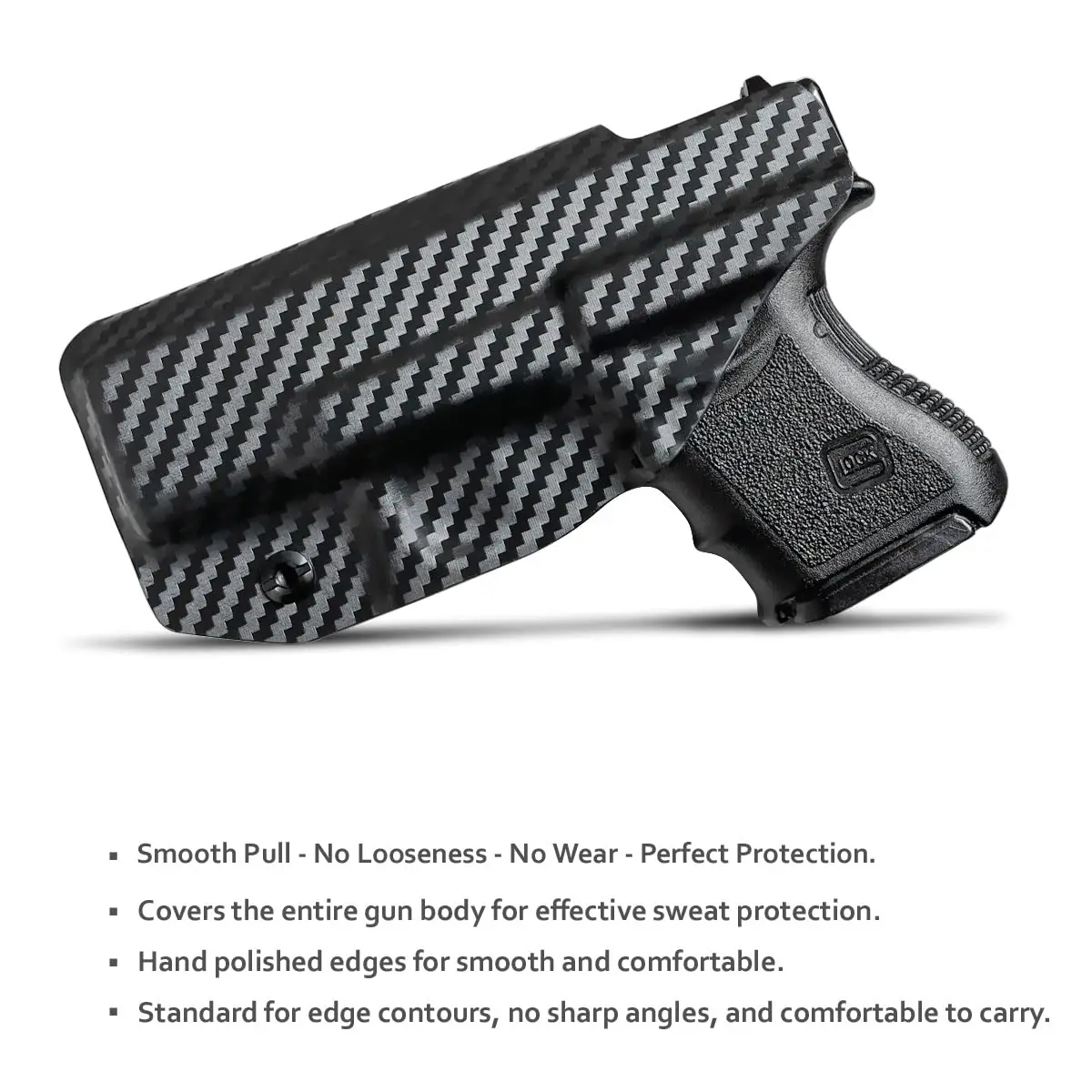 Glock 26 Holster IWB Kydex Holster Fits: Glock 26 (Gen 1-5) / Glock 27 Glock 33 (Gen 3-4) Pistol - Inside Waistband Concealed