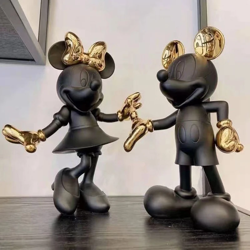 30cm simples e moderno minnie mouse figura de ação resina estátua coleção bonecas moda modelo brinquedos ornamentos interiores presentes natal