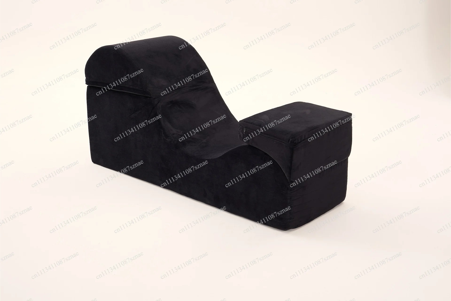 Ergonomic Convertible Yoga Chair for Adults with Foam Lounge, Waist Pillow and Washable Cover, Includes Side Pouch