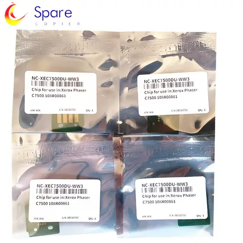 4pcs Imaging Unit Chip106R00861 Drum Chip For Xerox 7500 Drum Reset Chip Image Drum Unit