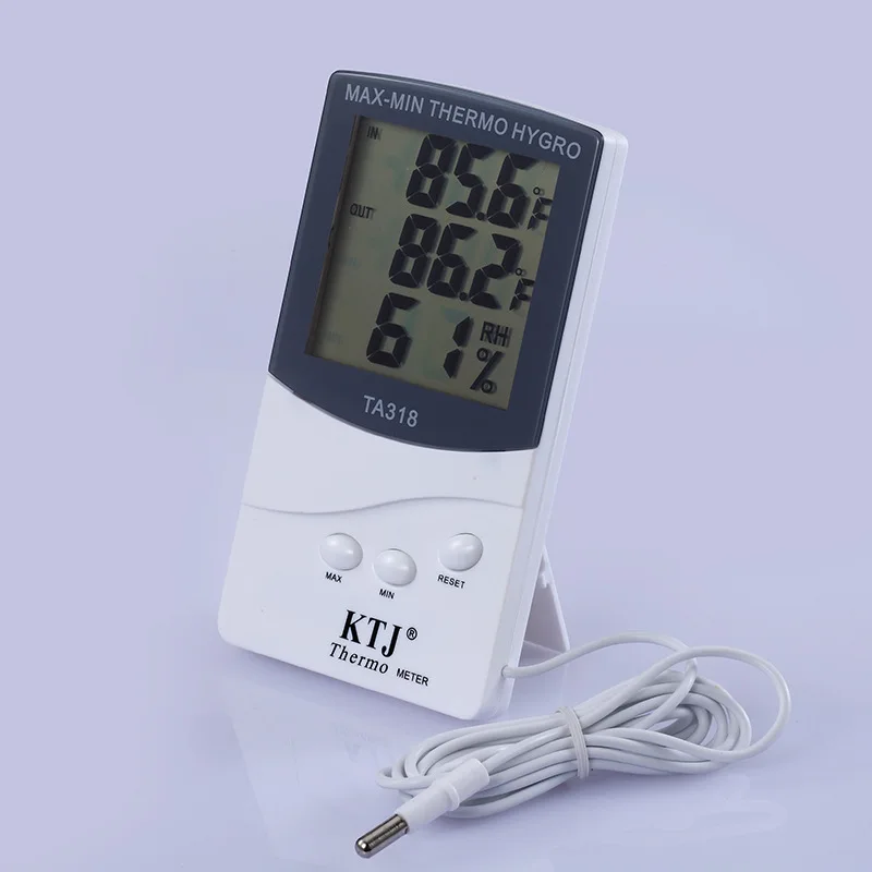 

Outdoor Temperature Hygrometer Digital Temperature and Humidity Meter with External Probe TA318