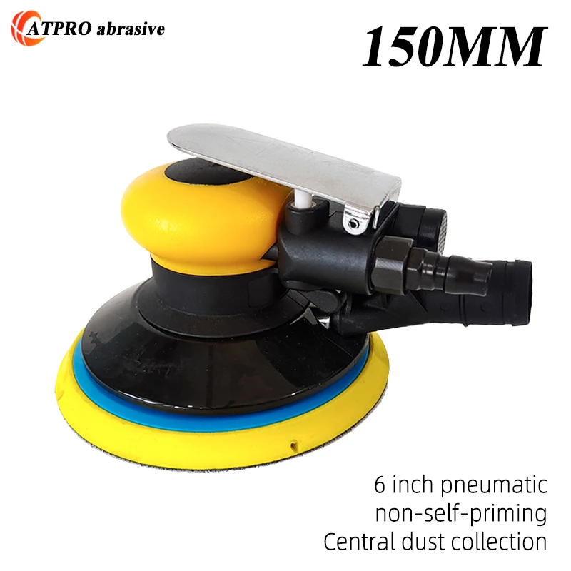 

Central Vacuum 6-inch Pneumatic Track Sander 150MM Sandpaper Machine Automotive Wood Metal Pneumatic Dry Grinder