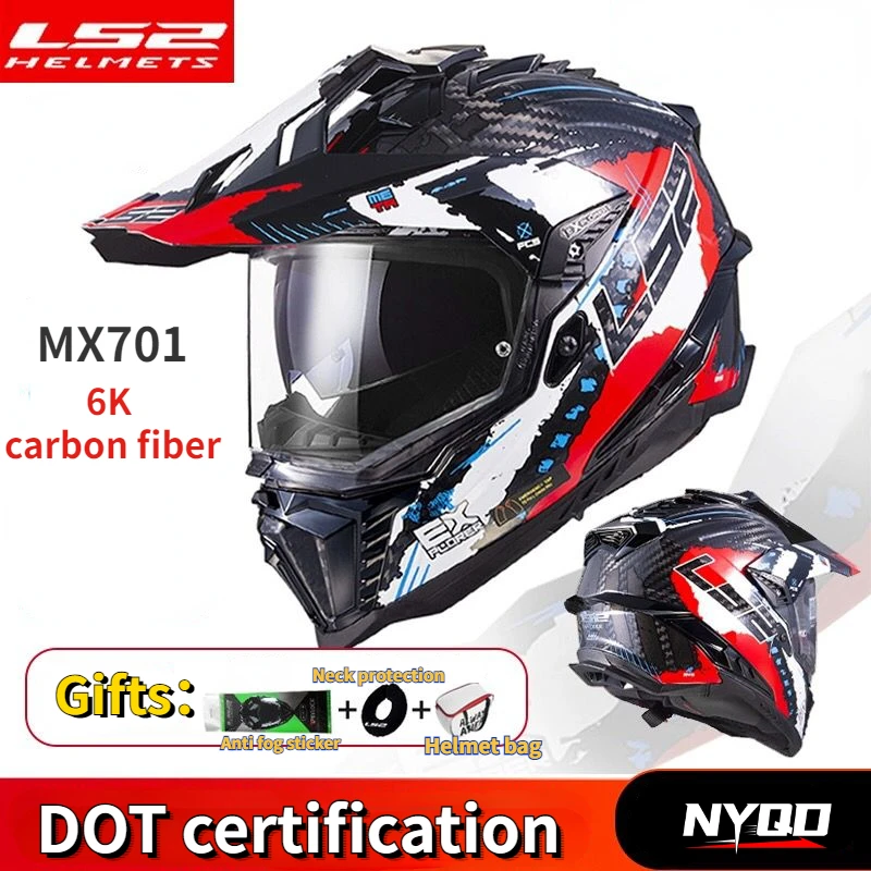 

Original LS2 MX701 EXPLORER Off-road Motorcycle Helmet Ls2 MX701 Motocross Helmets Capacete Casco Moto Casque