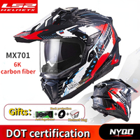 Original LS2 MX701 EXPLORER Off-road Motorcycle Helmet Ls2 MX701 Motocross Helmets Capacete Casco Moto Casque