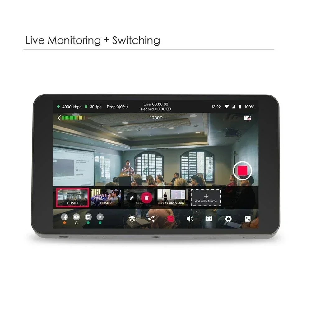 2025YoloBox Portable Live Streaming Video Encoder Studio Live Broadcasting Device Live Streaming Box