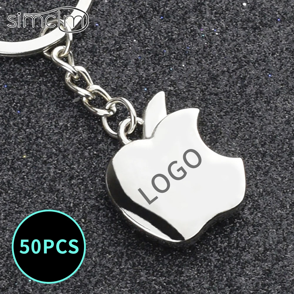 porte clé personnalisé Porte-clés de voiture avec logo personnalisé, produits personnalisés en gros, accessoires Apple, clé JOfor, cadeau de mariage pour invité, 50 pièces