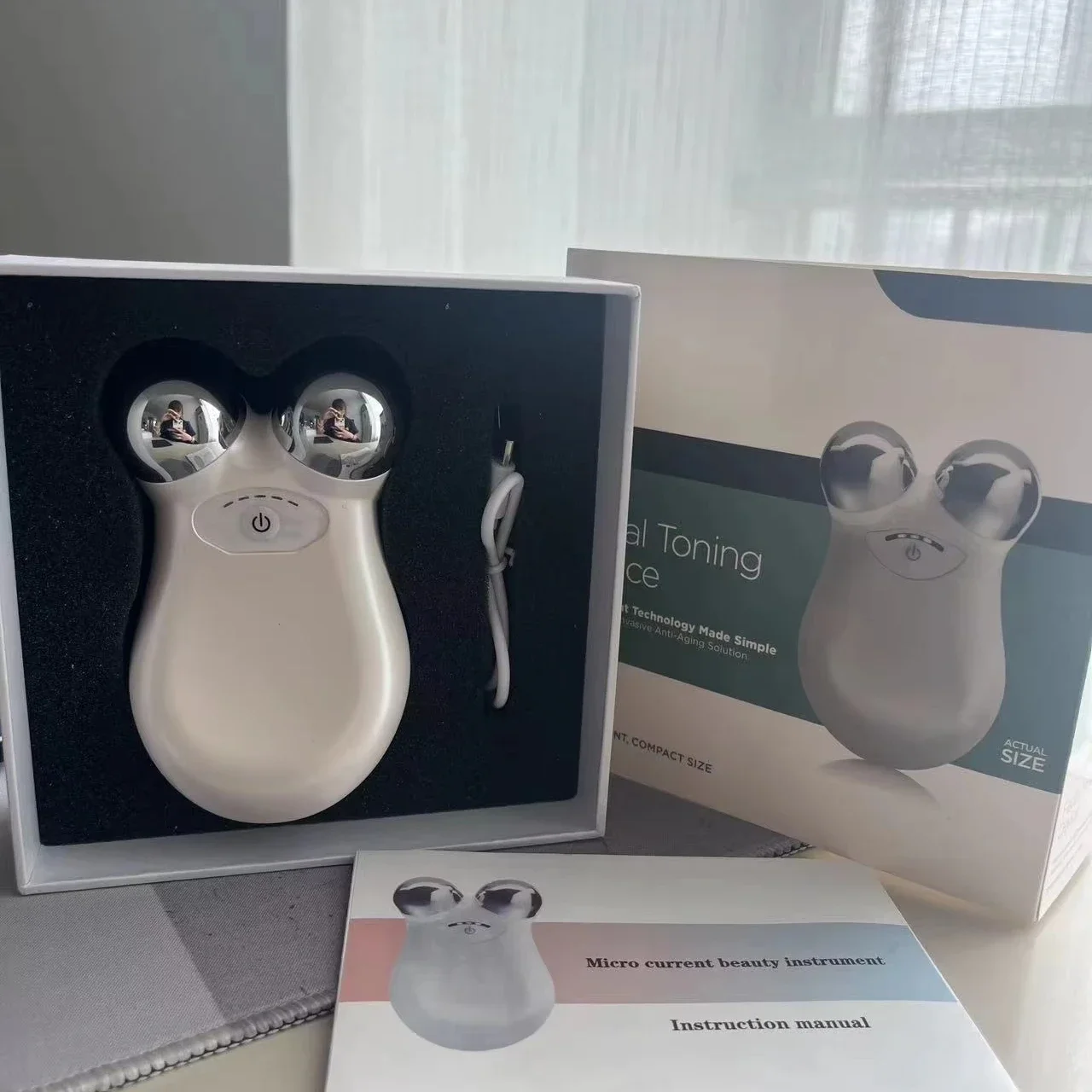 Massageador Firmando Rejuvenescimento Micro Corrente Toner Facial