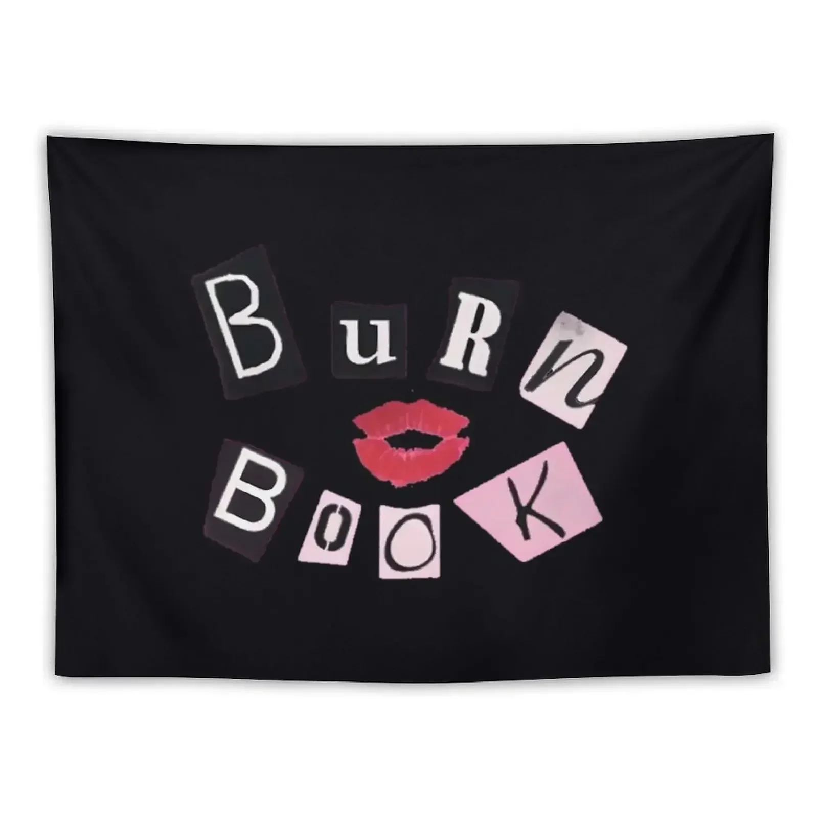 Burn Book Tapestry Aesthetic Room Decorations Bedroom Deco Hanging Wall Decorative Wall Tapestry