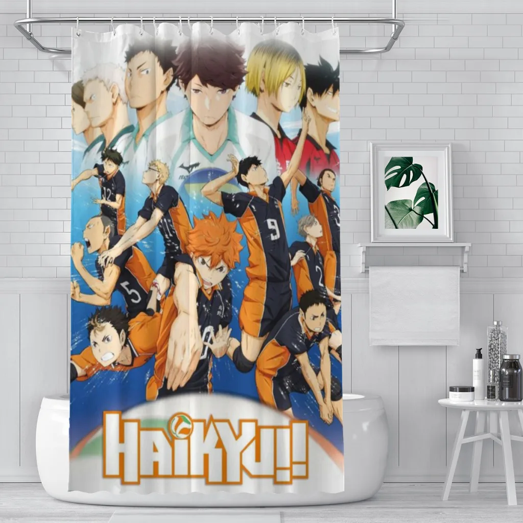 Haikyuu Shower Curtain  Bathroom Decoration Shower Curtain Birthday Gift