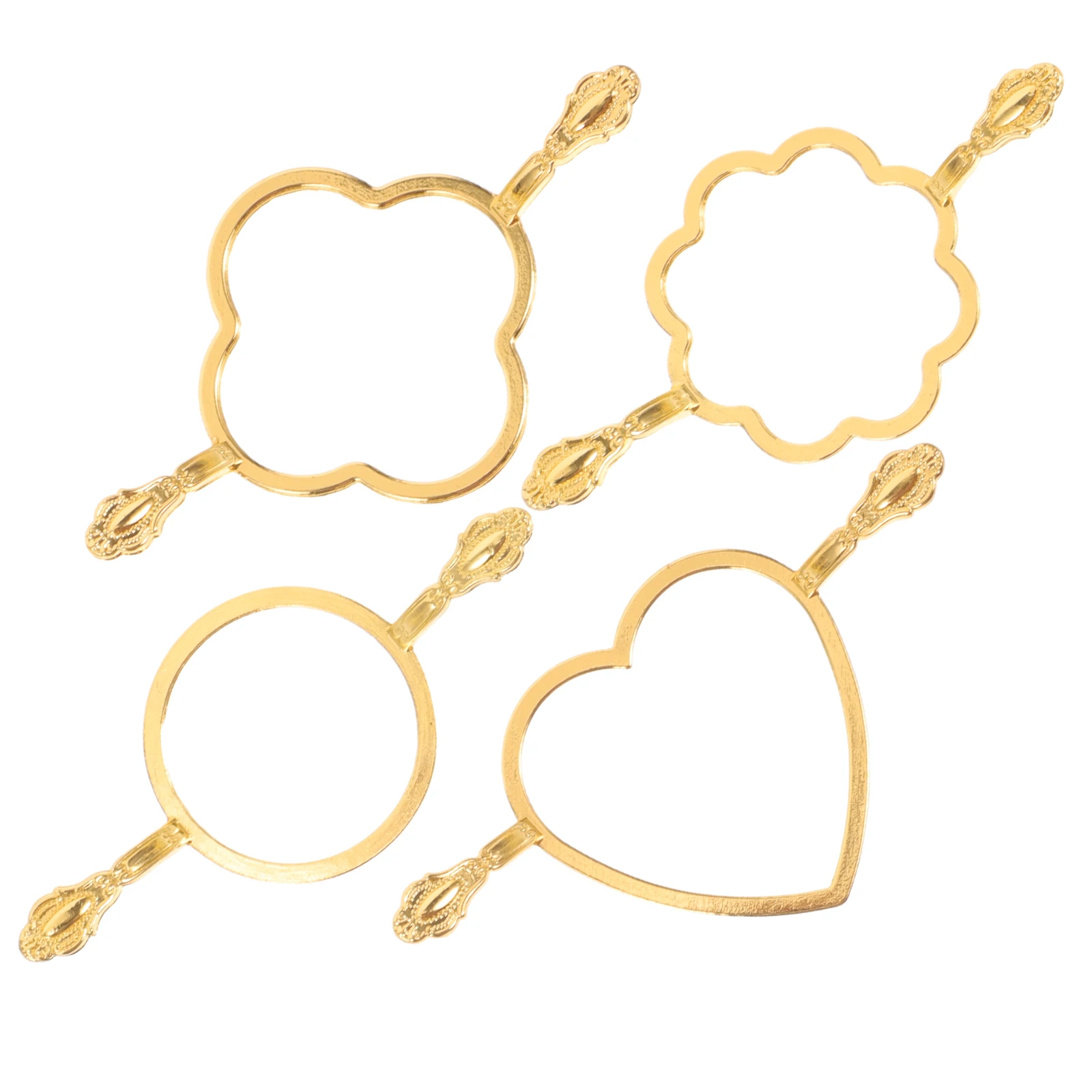 

4 Pcs Round Flower Wax Seal Molds Metal Stamps for DIY Crafts Envelope Gifts Party Invitations Greeting Cards