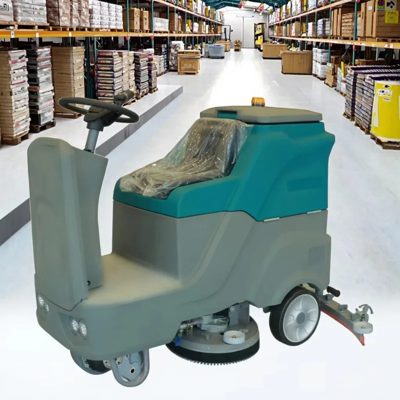 Electric Ride on Floor Sweeper Machine Industrial Road Sweeping Equipment Commercial Warehouse Street Cleaning Machine