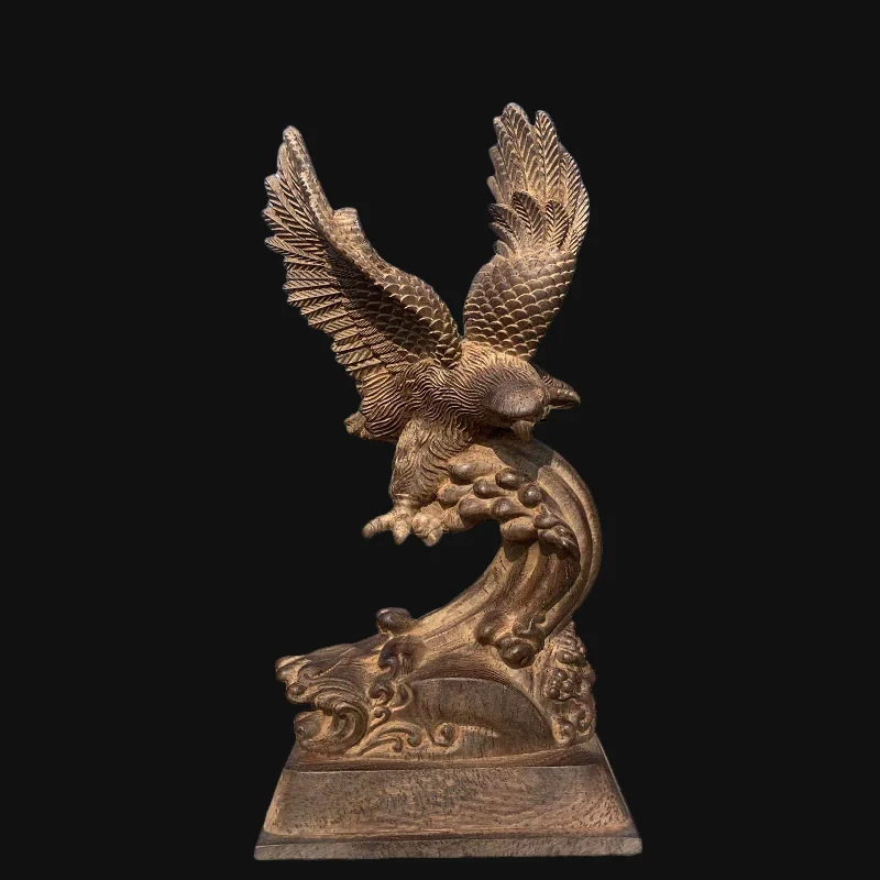 Hand-Cast Premium Metal Eagle Statue - 10.2