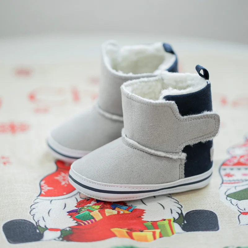 Baby Boots Newborns Winter Boys Girls Shoes Fluff Soft Bottom Anti-slip Toddler First Walkers Infant Warmth Baby Booties