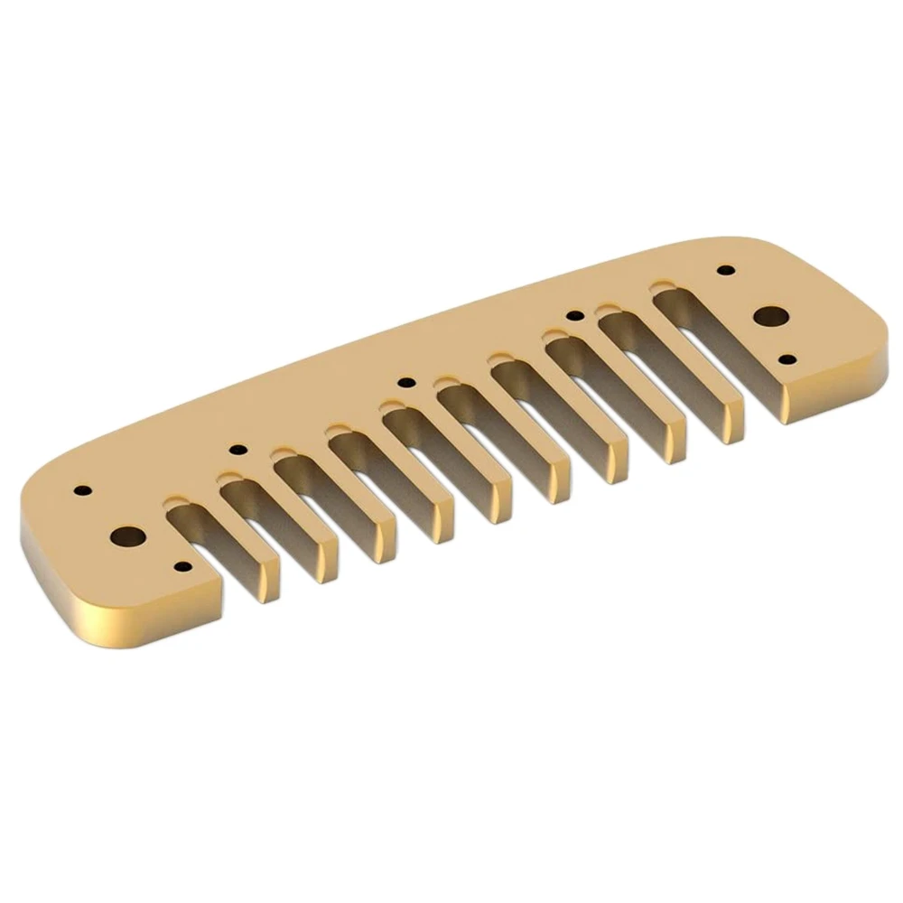 Aluminum Alloy Harmonica Blues Comb, Blues Comb Harmonica Part for Golden Melody Gold-AA85
