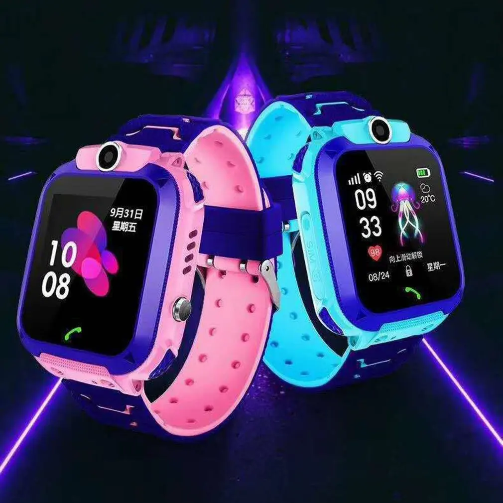 Hot Q12 Smart Watch For Kids Smart Watches For Boys Girl Smartwatch GPS Tracker Watch Wrist Mobile Camera Cell Phone Best Gift