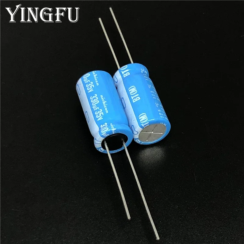 10Pcs/100Pcs NICHICON BT Series 10x20mm Highly dependable reliability 35V330uF Aluminum Electrolytic capacitor