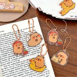 Fashion Acrylic Capybara Acrylic Keychain Funny Cute Kapibara Bag Hanging Cartoon Creative Capibara Pendant Unisex