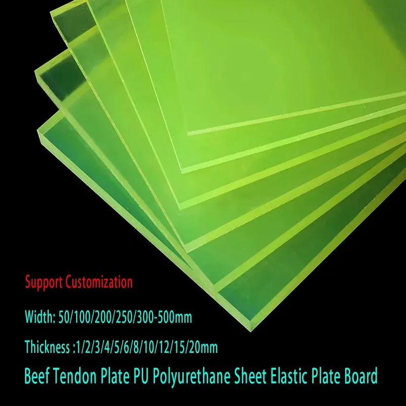 

PU Polyurethane Beef Tendon Elastic Plate 1mm To 20mm Thick Width 50mm To 500mm