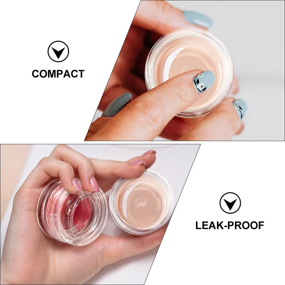 55Pcs Empty Refillable Face Cream Containers Plastic Storage Jars Leak Proof Travel Use Empty Cream Jars