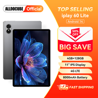 ALLDOCUBE iplay 60 Lite 10.95 Inch Android 14 Octa-core Tablet 13MP Camera 4G LTE 4GB+8GB RAM 128GB ROM 8000mAh Large Battery