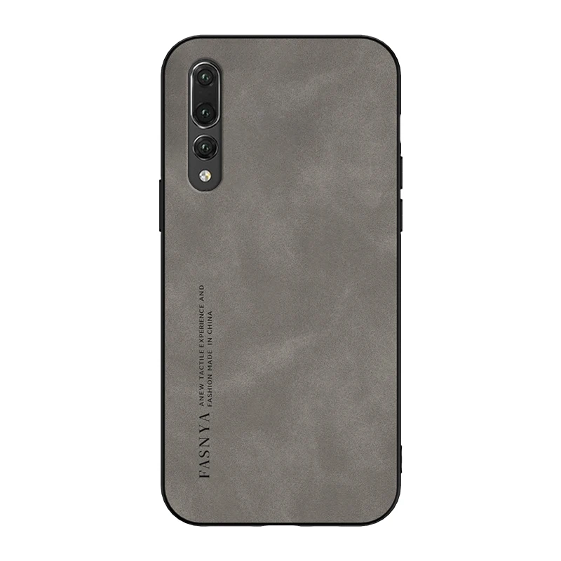 Luxury Original Sheepskin Leather Silicone Phone Back Case Cover For Huawei P20 Plus P20Plus Shockproof Bumper Coque For P20 Pro