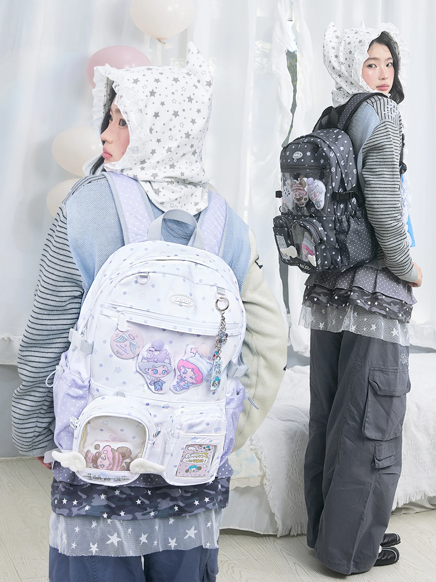 Large Capacity Double Shoulder Backpack for Female College And High School Students  Design Angel Academy Pain Relief Bag