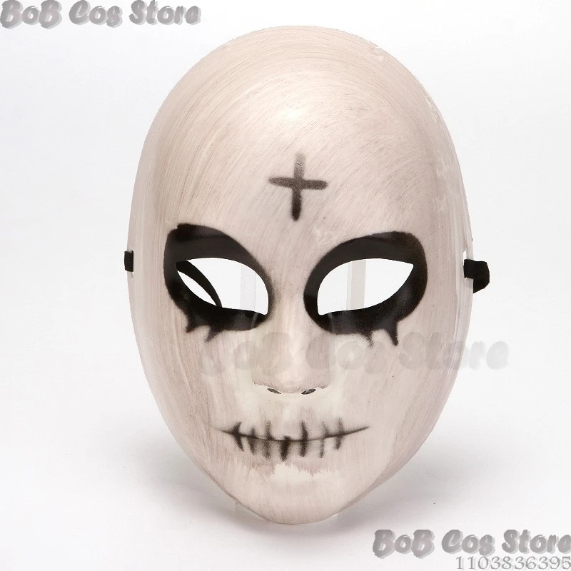 God Mask Movie The Purge:Anarchy 2 Season Cosplay Prop, Masque en forme de croix pour hommes et femmes, Holloween Party Show, Roleplay Horrible Set