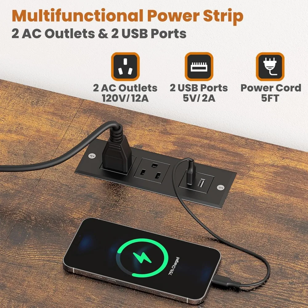 خزانة حامل تلفزيون لغرفة النوم مع 4 أدراج قماشية، مركز ترفيه مع مخرج طاقة لأجهزة التلفاز مقاس 55 بوصة، تتميز بخزائن مفتوحة