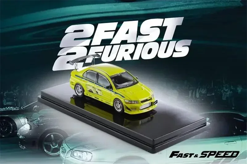 Fast Speed FS 1:64 Lancer Evolution EVO VII FNF Fast & Furious Green limited999 Diecast Model Car