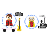 KF1931 KF1932 Movie Characters Mini Assembled Building Block Action Figures Plastic Collect Toys