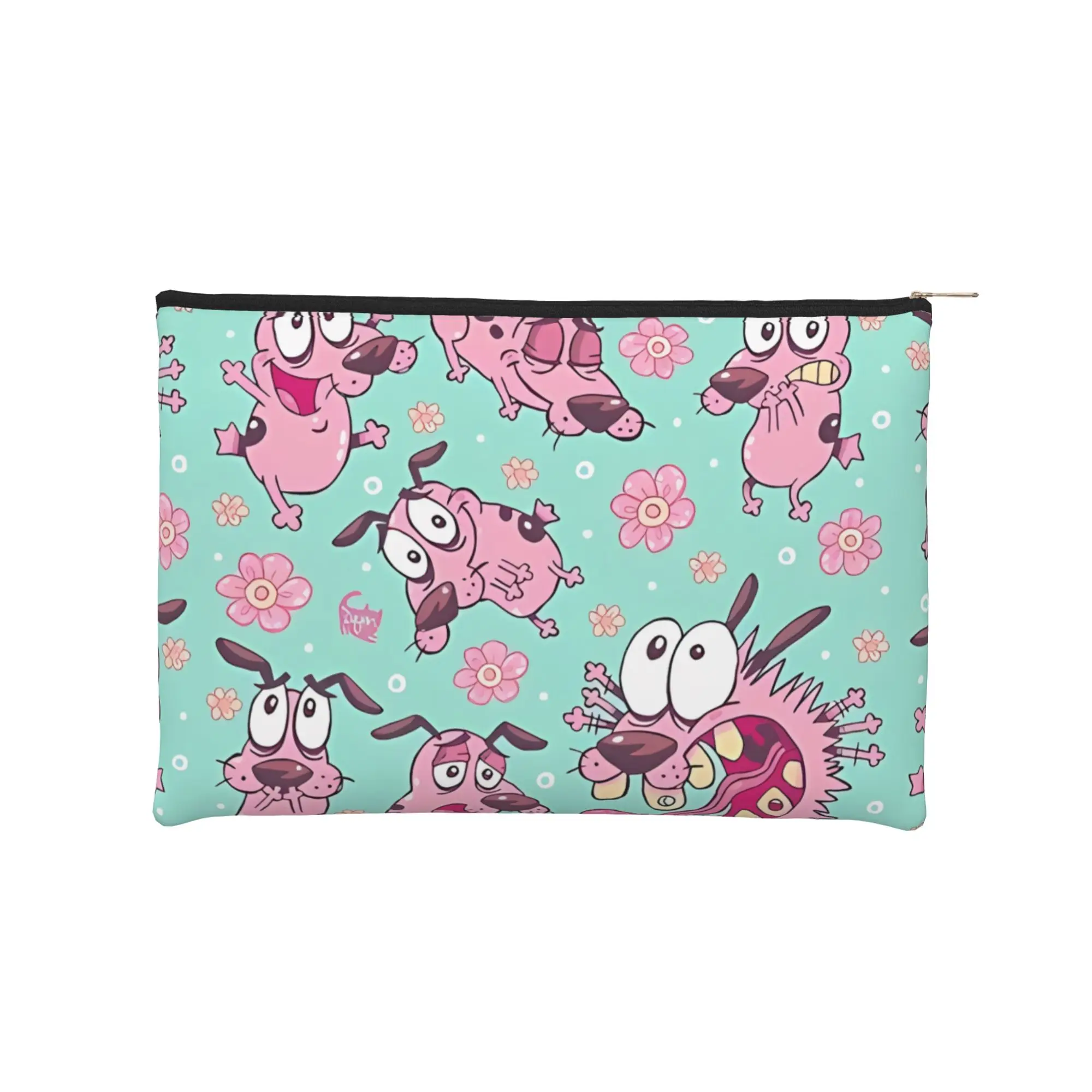 Trousse de Maquillage Pliable Courage avec Fermeture Éclair, Pochette de Voyage pour Cosmétiques