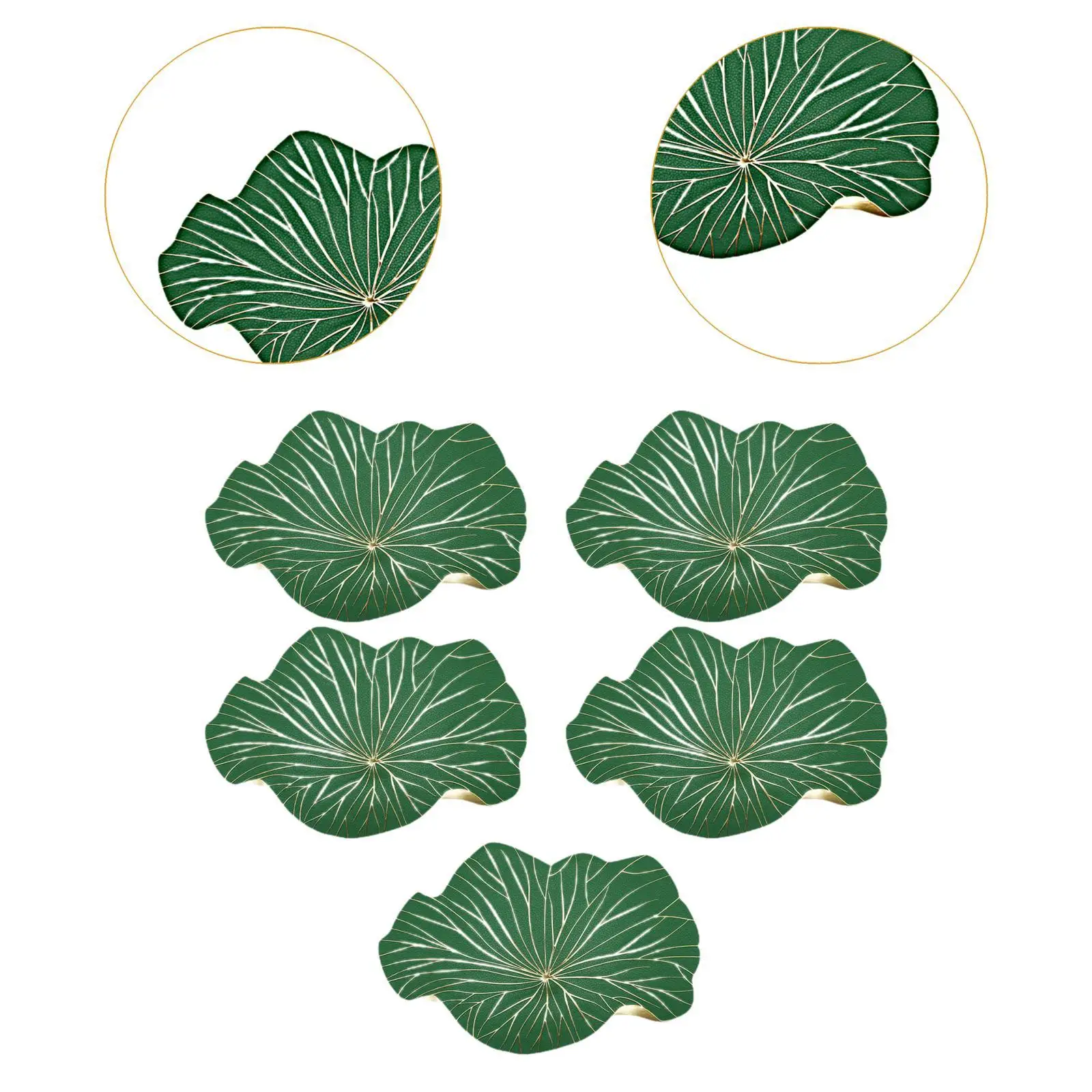 5Pcs Floral Placemat Non Slip Flowers Table Mat for Kitchen Home Countertop