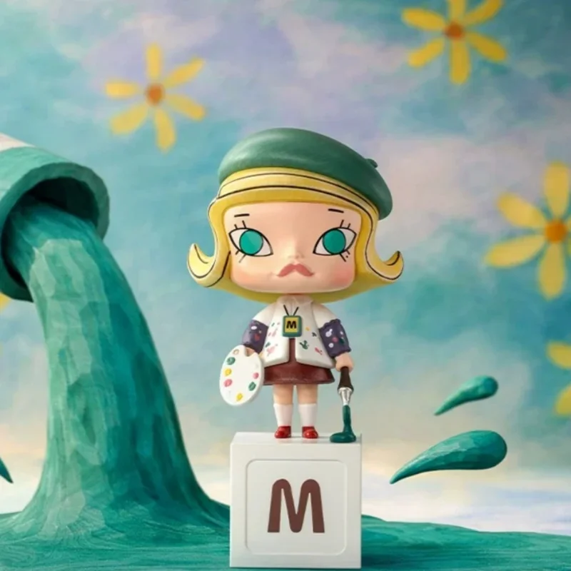 POPMART MOLLY Scenery Along The Way 20th Anniversary Series Original Blind Box Überraschungs-Mystery-Box Niedliche Anime-Actionfigur