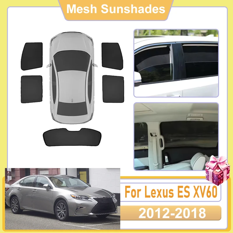 

For Lexus ES XV60 2018 Accessories 2012 2013 2014 2015 2016 2017 Car Window Screen Sun Shade Covers Anti UV light Shield Sun Net
