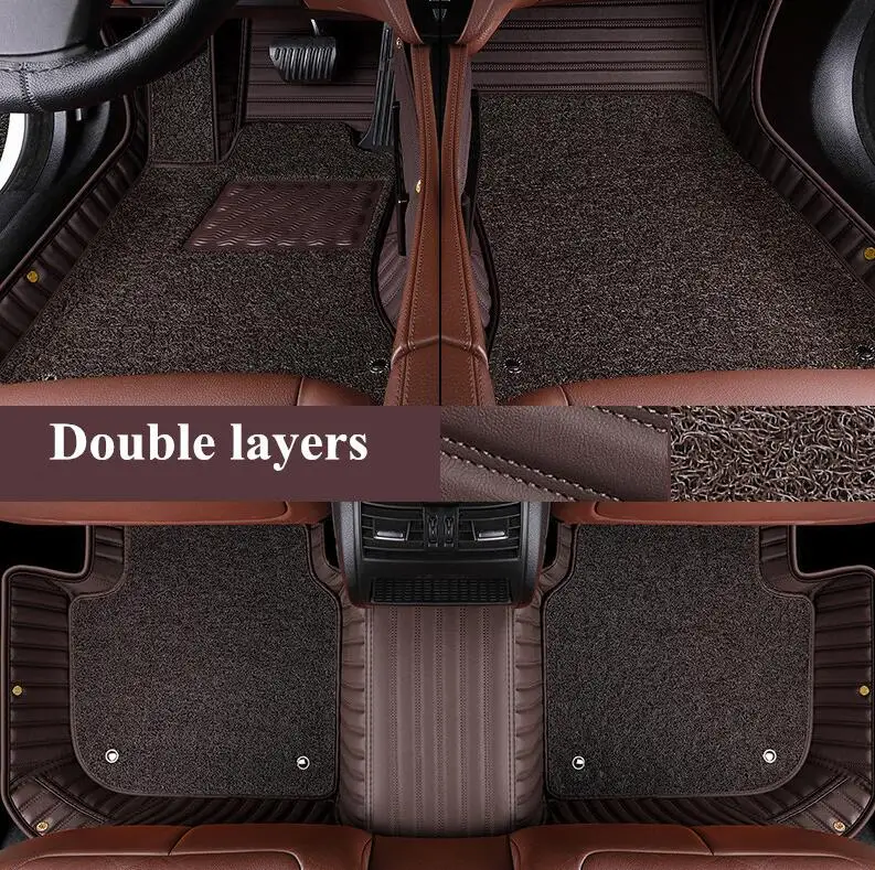 

Custom special car floor mats for Toyota Land Cruiser 300 5 seats 2026 Good quality double layers carpets for LC300 2025-2022