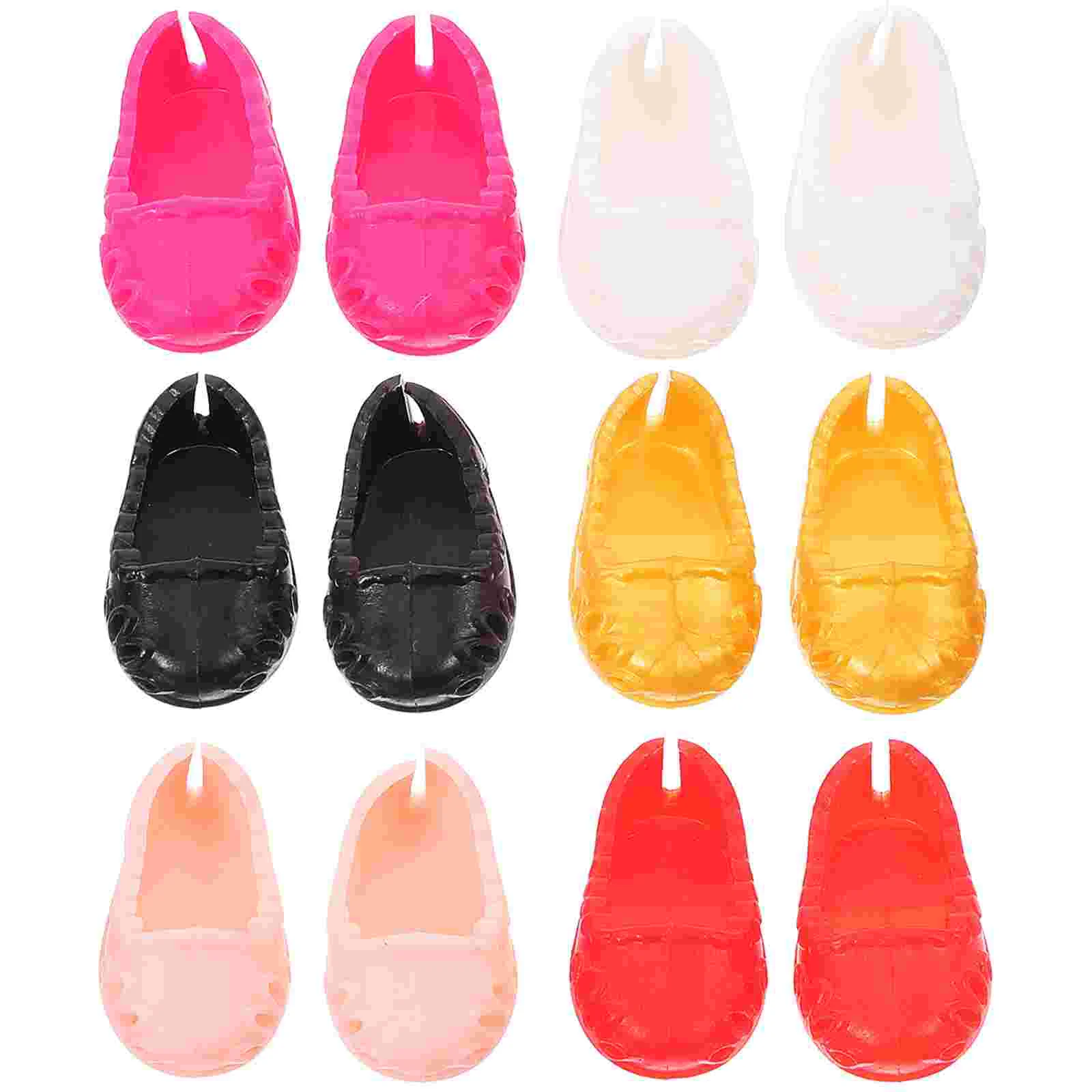 

6 Pairs Small House Baby Shoes Cute Dollhouse Dolls 250X150X100CM Plastic Tiny2feet Mini Toys