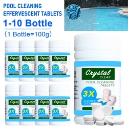 100-1000g Tablets Disinfection Pills Swimming Pool Chlorine Tablets Instant Effervescent Pipes Cleaning Floating Pool Dispenser