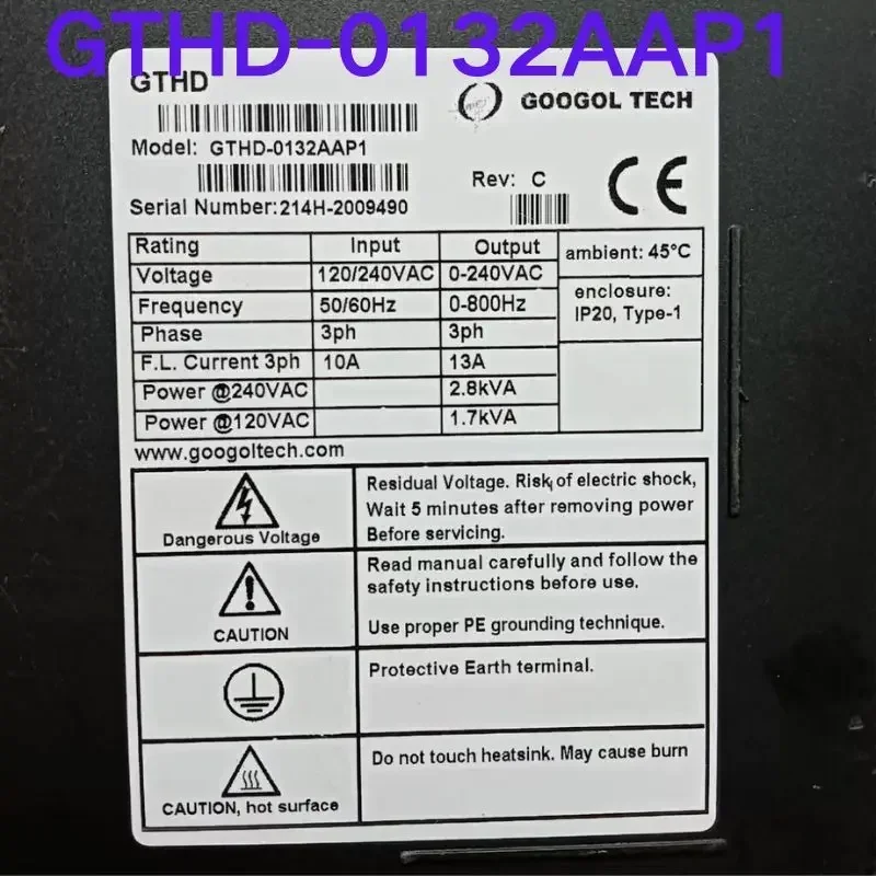 Second-hand test OK GTHD-0132AAP1 servo driver
