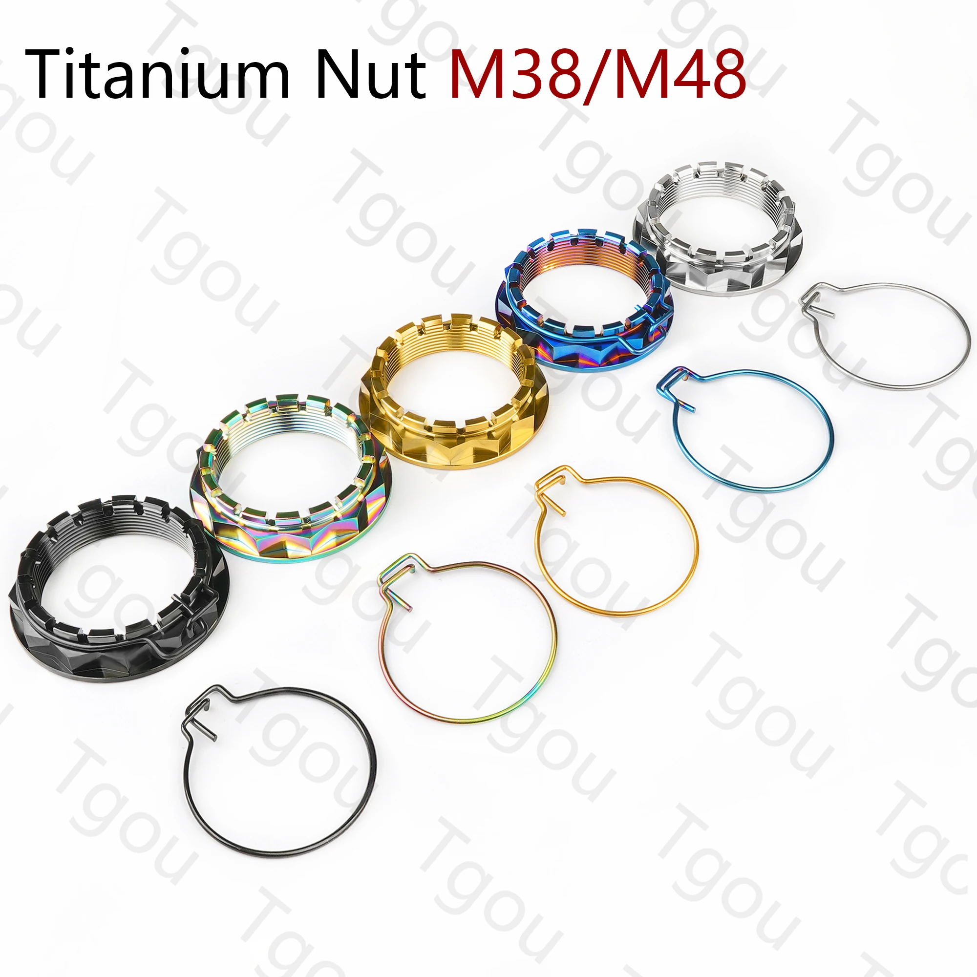 

Tgou Titanium Nut M38 M48 Rear Wheel Axle Nuts for Ducati