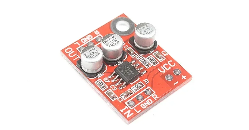 Lm4881ヘッドフォンアンプボード、ミニオーディオプリアンプ、新品