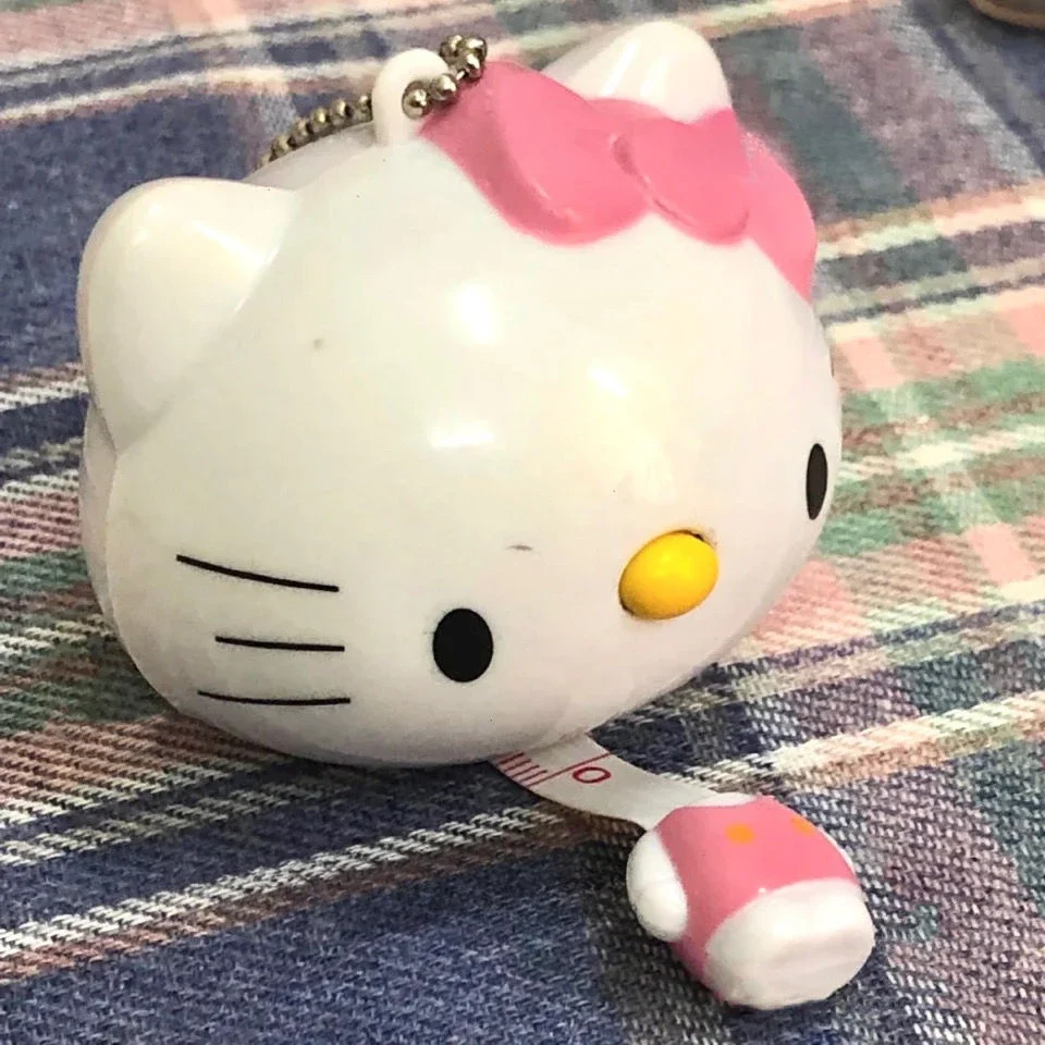 Hello Kitty Sanurgente Anime Tape Measure, Kawaii Student Girl, Coussins, Mini Measurement, Bust, Taille, Hanches, Soft Measuring, Telescopic Ruler