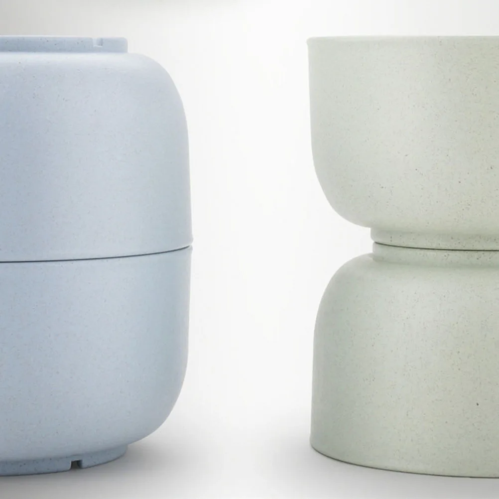 4 pçs conjunto de tigela de sobremesa de palha de trigo seguro para crianças inquebrável anti-queimadura crianças utensílios de mesa presentes tigela de palha de trigo