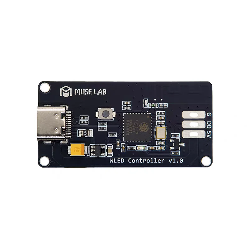 ESP32-S3 WLED Controller for WS2812B RGB LED Strip, Web Control, 10+ Effects, Open Source Hardware