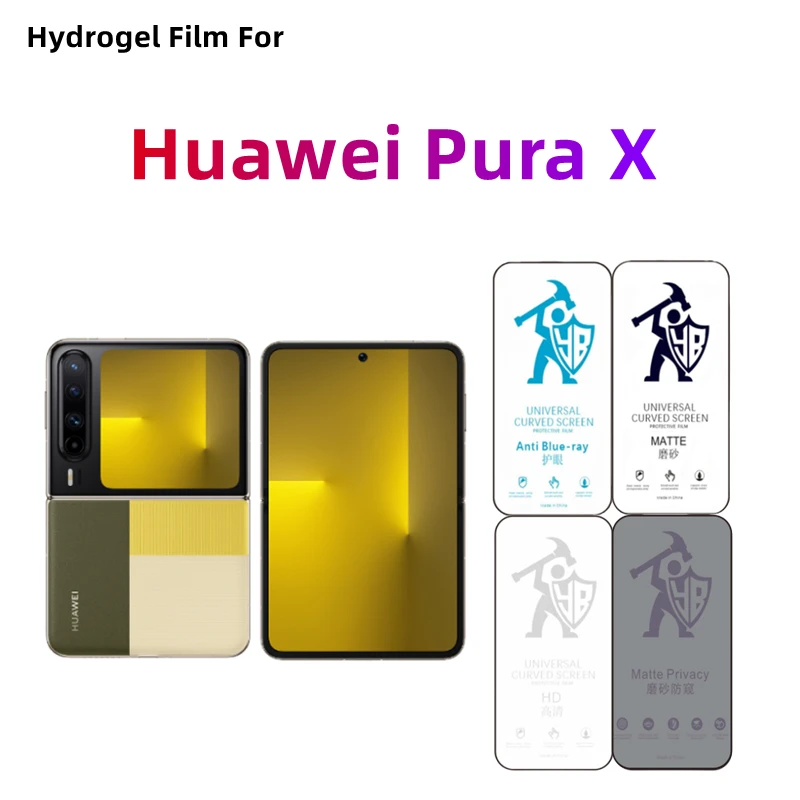 

2 шт. матовая гидрогелевая пленка для Huawei Pura X HD защитная пленка для экрана для Huawei Pura X уход за глазами конфиденциальная антишпионская матовая защитная пленка