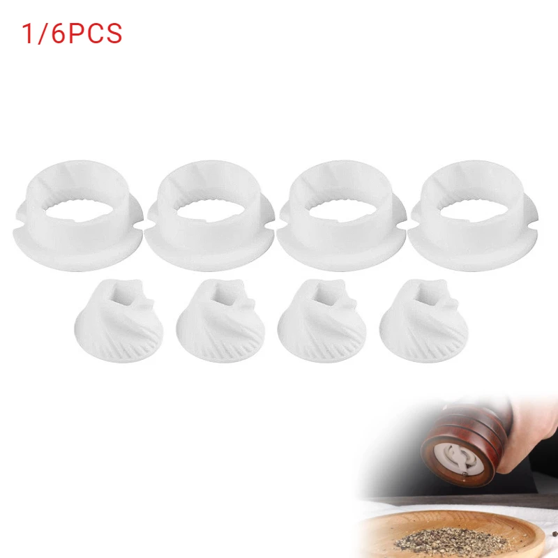 1/6PCS Salt and Pepper Grinder Parts for DIY Spice Grinder Accessories Ceramic Grinder Core Pepper Mill Replacement Parts