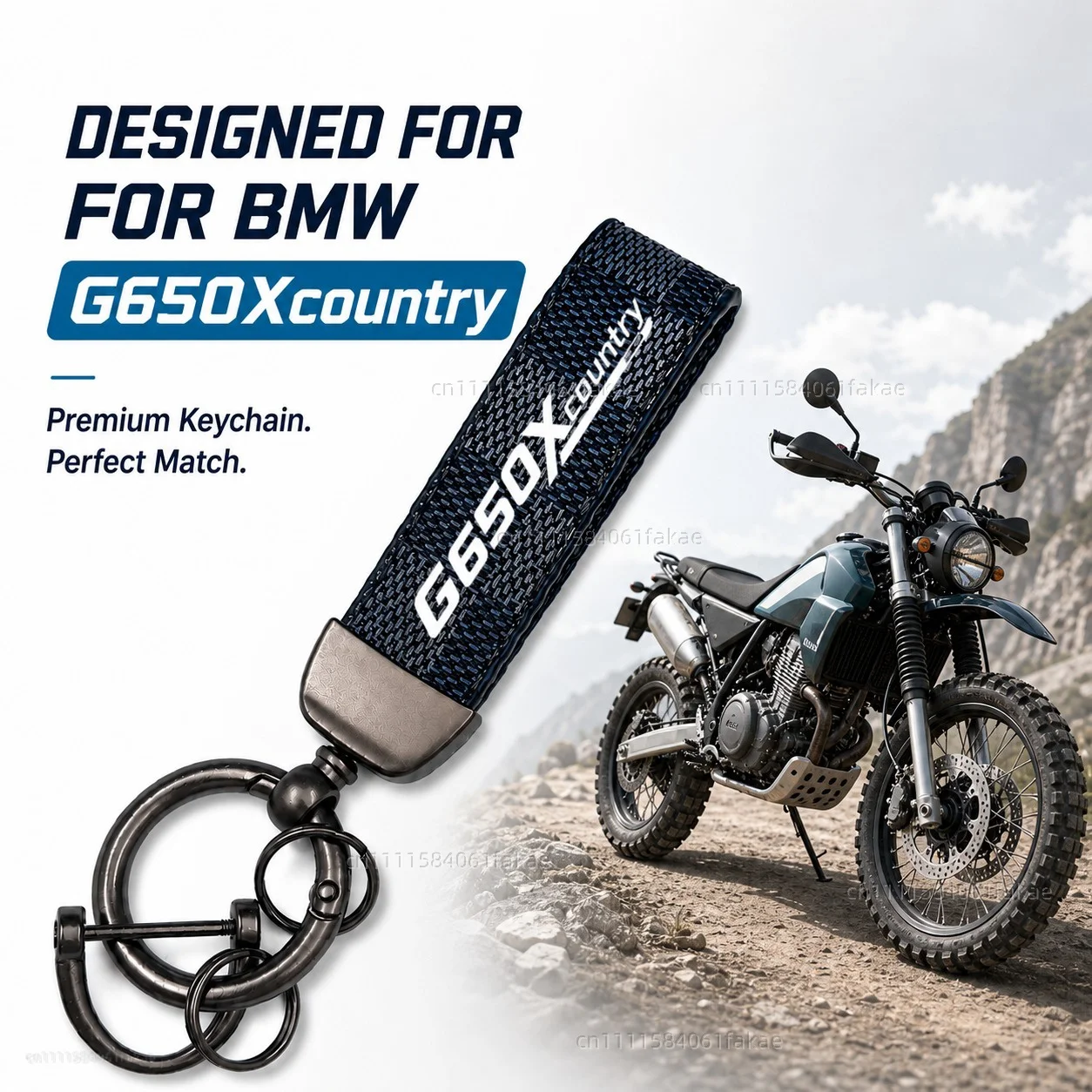 

For BMW G650Xcountry 2006-2012 Motorcycle Keychain Leather Key Ring Custom Logo Gift for Rider Men Women Accessories