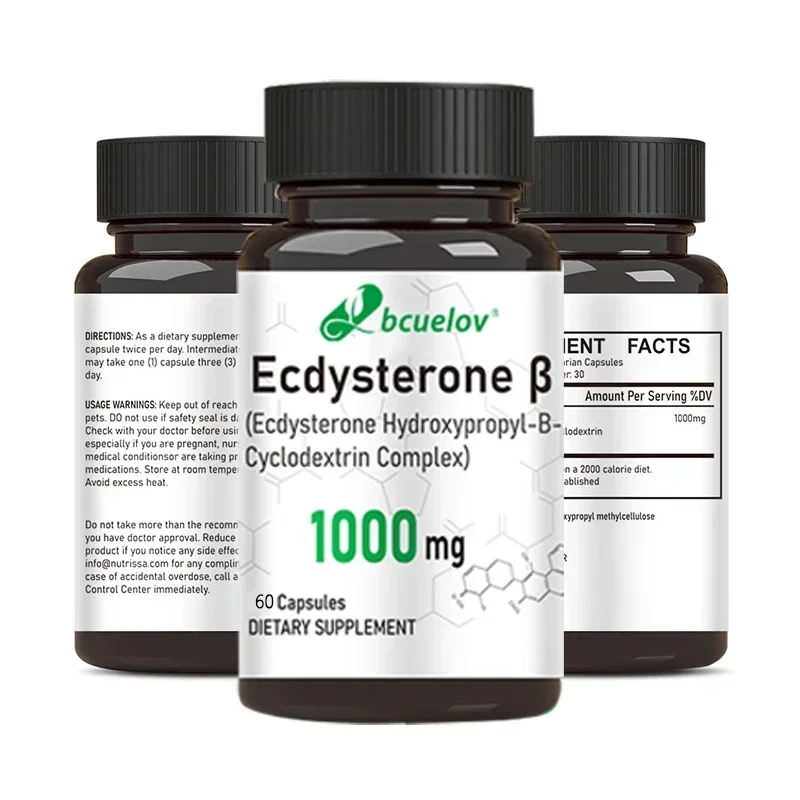 Ecdysterone Capsules - Support Metabolism, Help Build Muscle, Burn Fat and Enhance Male Health