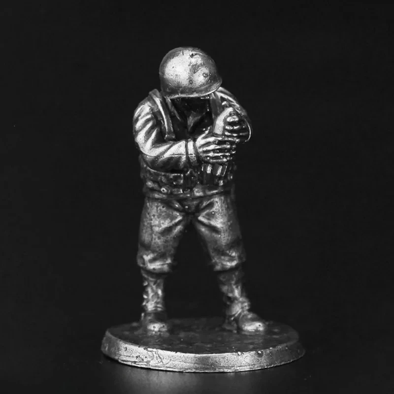 التفرد الديكور المعادن العسكرية سلسلة نموذج الجندي عمل أرقام لعبة قطع الشطرنج اكسسوارات الحرفية نموذج اللعب هدية #3