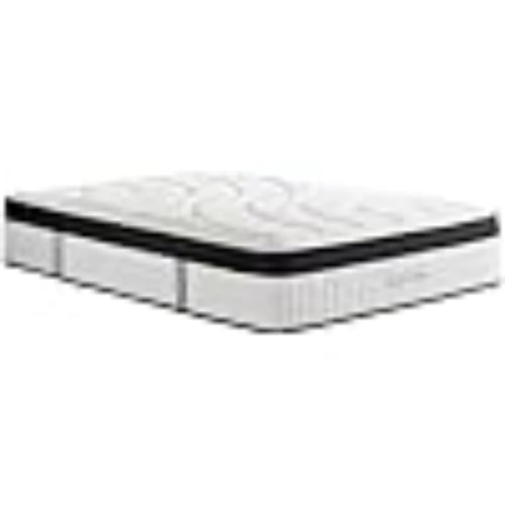 Gel & Bamboo Charcoal Infused Memory Foam, Medium Euro Top Hybrid Pocket Spring Mattress for Restfu